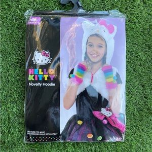 Hello Kitty Hoodie NWT Girls Size 8/10 White Furry Hood